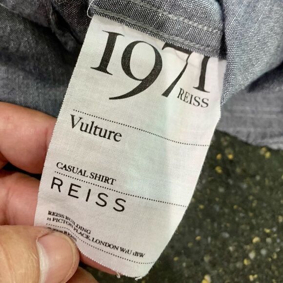 Reiss 1971 Vulture Casual Button Up Shirt. Small - Picture 10 of 11